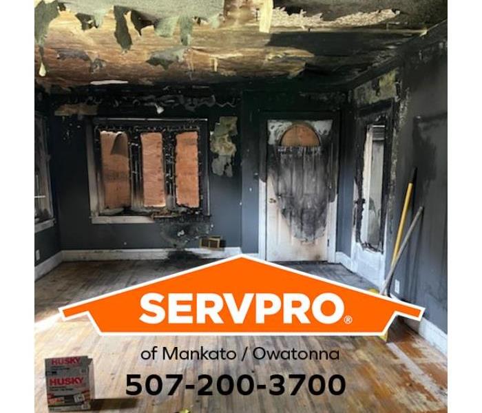 A home experienced fire damage