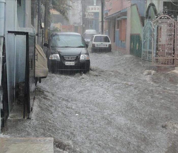 Flooding street